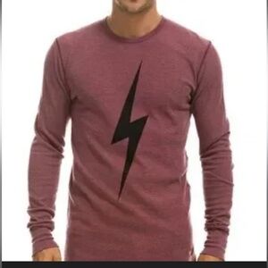 Aviator Nation Thermal Bolt Long Sleeve Top,